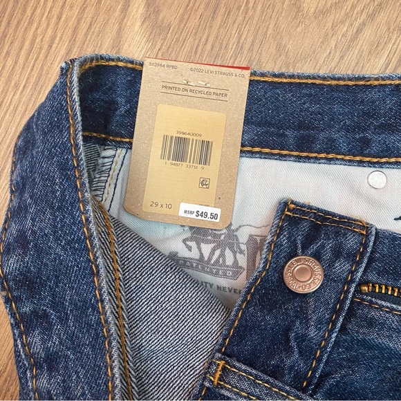 Levis 405 Standard Shorts Mens Size 29 Denim Cotton 10” Inseam - Picture 12 of 16